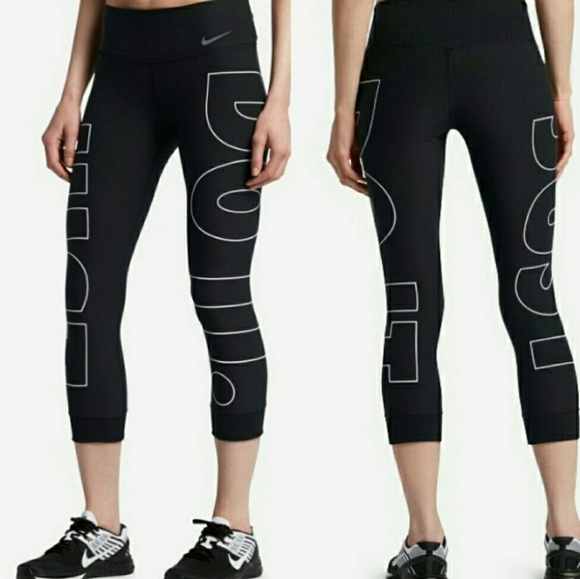 Nike Pants - Nike "just do it" legend pant crop